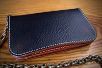 Special Trucker Wallet Vintage Russet Bicolor TexuCrafts